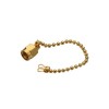 20pcs SMA Male Dust Cap with steel Chain Gold Plated