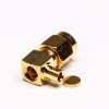 SMA Mâle Right Angle Connector Type solder pour coaxial Cable