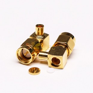 20pcs SMA Male Right Angle Connector Solder Type for Coaxial Cable