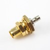 SMA Nut Female 180 Degree Connector Panel Mount Front Bulkhead Crimp With Solder for RG178/1.37mm/1.45mm