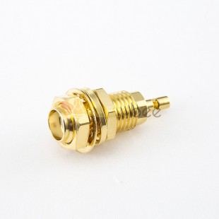 SMA RF Cable Female 180 Degree Connector Rear Bulkhead Crimp With Solder for 1.13MM