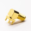 20pcs SMA Right Angle Female Connector Through Hole for PCB Munt