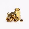 SMA Right Angle Plug Connector Solder Type for coaxial Cable