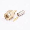 SMA Straight Cable Plug Crimp Type for Cable Gold Plating