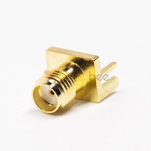 SMA Straight Female Connector Plate Edge Mount für PCB Mount Gold Plating