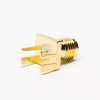 SMA Straight Female Connector Plate Edge Mount for PCB Mount Gold Plating