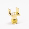 SMA Straight Female Connector Plate Mount per PCB Mount Gold