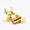SMA Straight Female Connector Plate Edge Mount for PCB Mount Gold Plating
