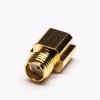 20pcs SMA Straight Jack Gold Plating SMT Type for PCB Mount