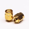 20 piezas SMA macho recto pin chapado en oro tipo de soldadura para Cable Coaxial