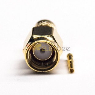 20pcs SMA Straight RP Male Connector Female Pin Crimp Type Gold Plating