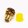 20pcs SMA Waterproof Female 180 Degree Bulkhead Mount Solder Type for Cable