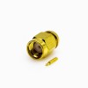 SMA With Cable Connector for Semi-rigid 141 Solder Type Male 180 Degree