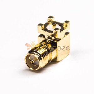 SMT SMA Connecteur Right Angled Gold Plating pour PCB Mount