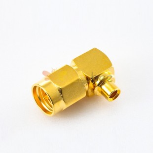 Lehim Tipi Konnektör SMA Kablo Yarı yumuşak/yarı sert-2 Erkek Dik Açı