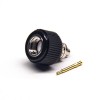 Solder Type Male Connector SMA Straight Solder Type with Black Plastic Shell