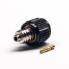 Solder Type SMA 50 Ohm Straight Black Plastic Shell RP Male Connector