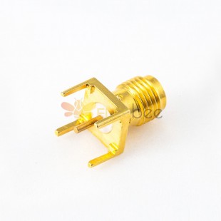 Straight DIP Type SMA Connector PCB Mount Female Jack