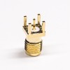 Threaded Type SMA Connector 180 Degree Female Through Hole for PCB Mount