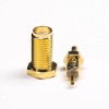 Window Solder Type SMA Connector Female Straight for Coaxial Cable
