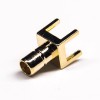Par trou SMB Gold Plated Male Stright Coaxial Connector