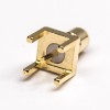 Conector coaxial recto macho chapado en oro SMB con orificio pasante de 20 piezas
