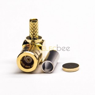 20pcs SMB Coaxial Connector 90 Degree Male Crimp Type for Coaxial Cable