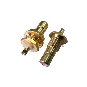 SMB conector coaxial Bulkhead hembra montaje en panel (olla de soldadura)