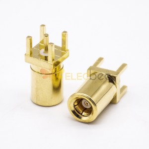 SMB Connector Coaxial Plug Straight Through Hole PCB Mount