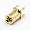 SMB Connector Coaxial Plug Straight Through Hole PCB Mount