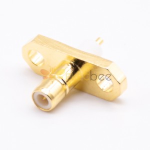 20pcs SMB Connector Straight Flange Female 2Hole for Panel Mount