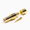 SMB Female Crimp Connector 180 Degree for Cable Gold Plating