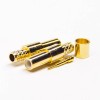 SMB Female Crimp Connector 180 Degree for Cable Gold Plating