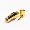 20pcs SMB Female Crimp Connector 180 Degree for Cable Gold Plating