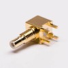 smb female right angle connector Gold Plated for PCB Mount