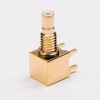 smb female right angle connector Gold Plated for PCB Mount