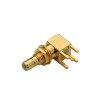 SMB Femelle Right Angle Connector Gold Plating Through Hole pour PCB Mount