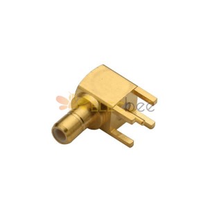SMB Female Right Angle Connector Through Hole pour PCB Mount