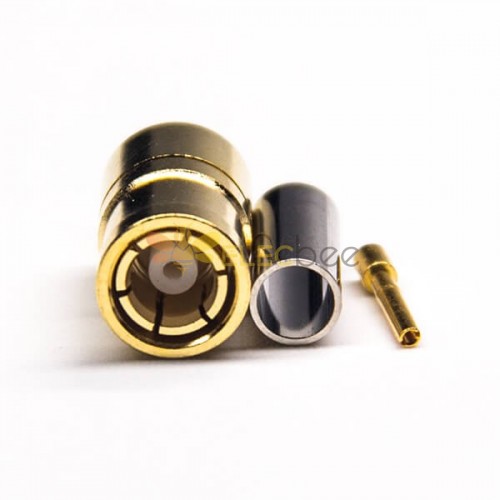 20pcs SMB Male Straight Connector Crimp Type for Coaxial Gold Plating