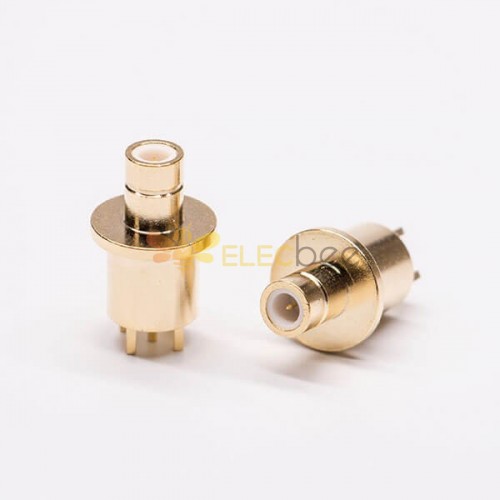 20pcs Smb Straight Connector Gold Plated Female Connector for PCB mount