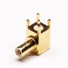 20pcs SMB Straight Jack Right Angled Gold Plating Through Hole for PCB Mount