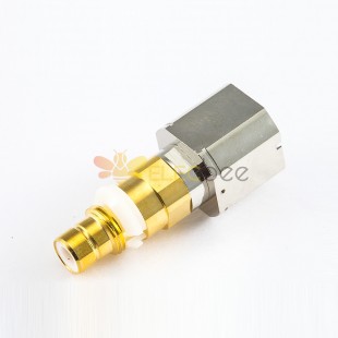 Connecteur SMZ (BT43) Câble droit mâle à souder plaqué or et nickelé