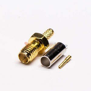 SSMA Straight Jack Threaded Coaxial Conector Crimp Type for Cable 