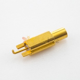 Male SSMB Connector Plug Straight PCB Mount Offset Type