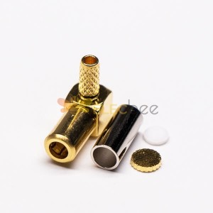 SSMB Connector Male 90 Degree Crimp Type for Cable