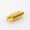 SSMB Connector Female Straight PCB Mount Solder Plate Edge Mount
