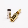 RF Coaxial Cable SSMB Connector Male 180 Degree Crimp Window Solder Type