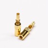 SSMB Connector Homme Straight RF Connector Crimp Window Solder pour Coaxial Cable