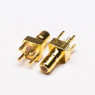 20pcs PCB Mount SSMB Connector Female Straight DIP Gold Plating