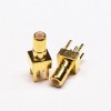 20 peças conector SSMB para montagem em PCB fêmea folheado a ouro DIP reto